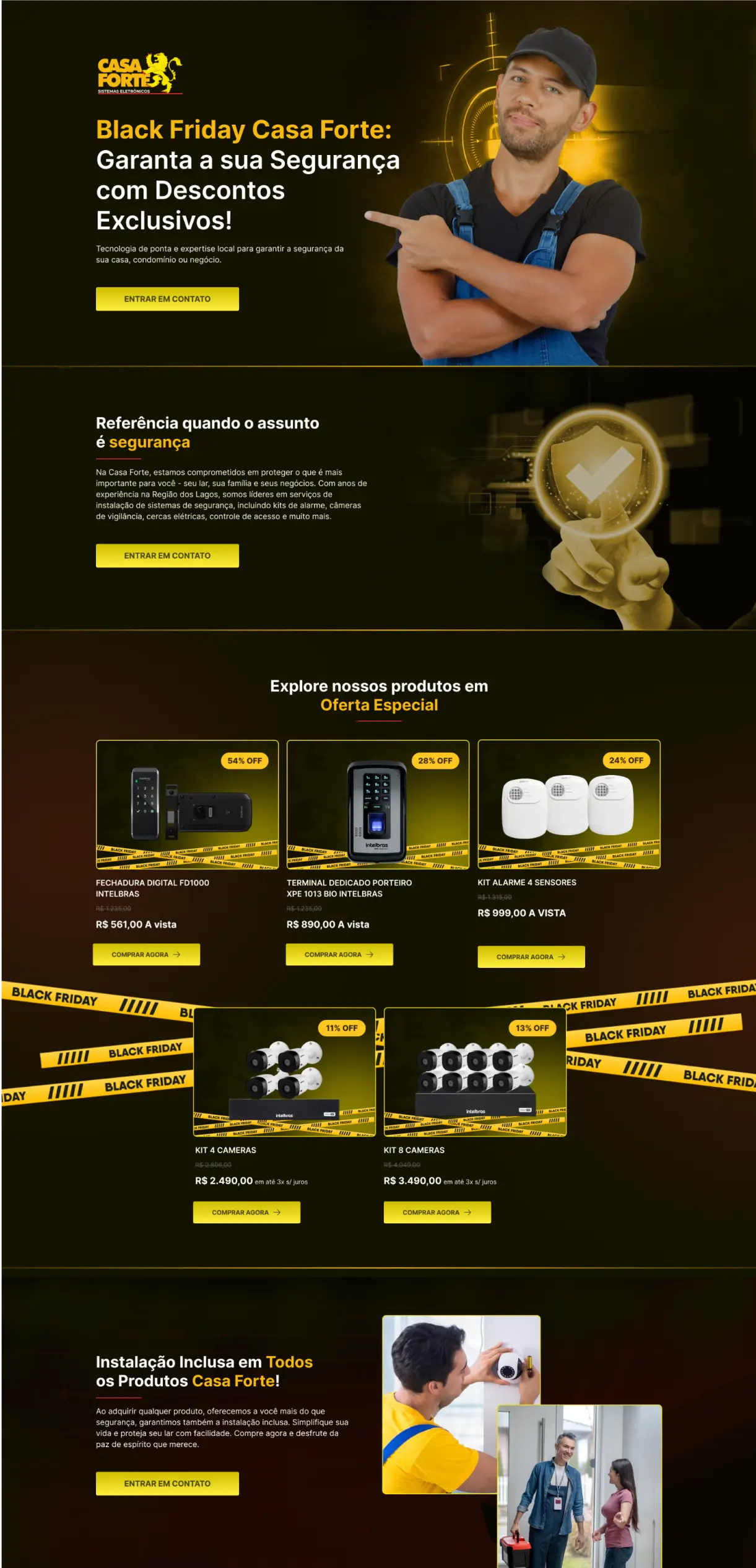 Landing Page Casa Forte Black Friday